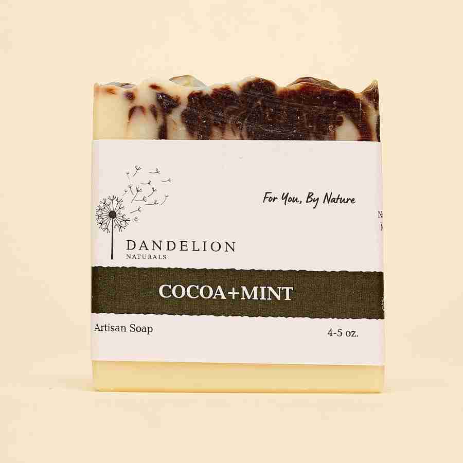 Dandelion Naturals Cocoa + Mint Bar Soap
