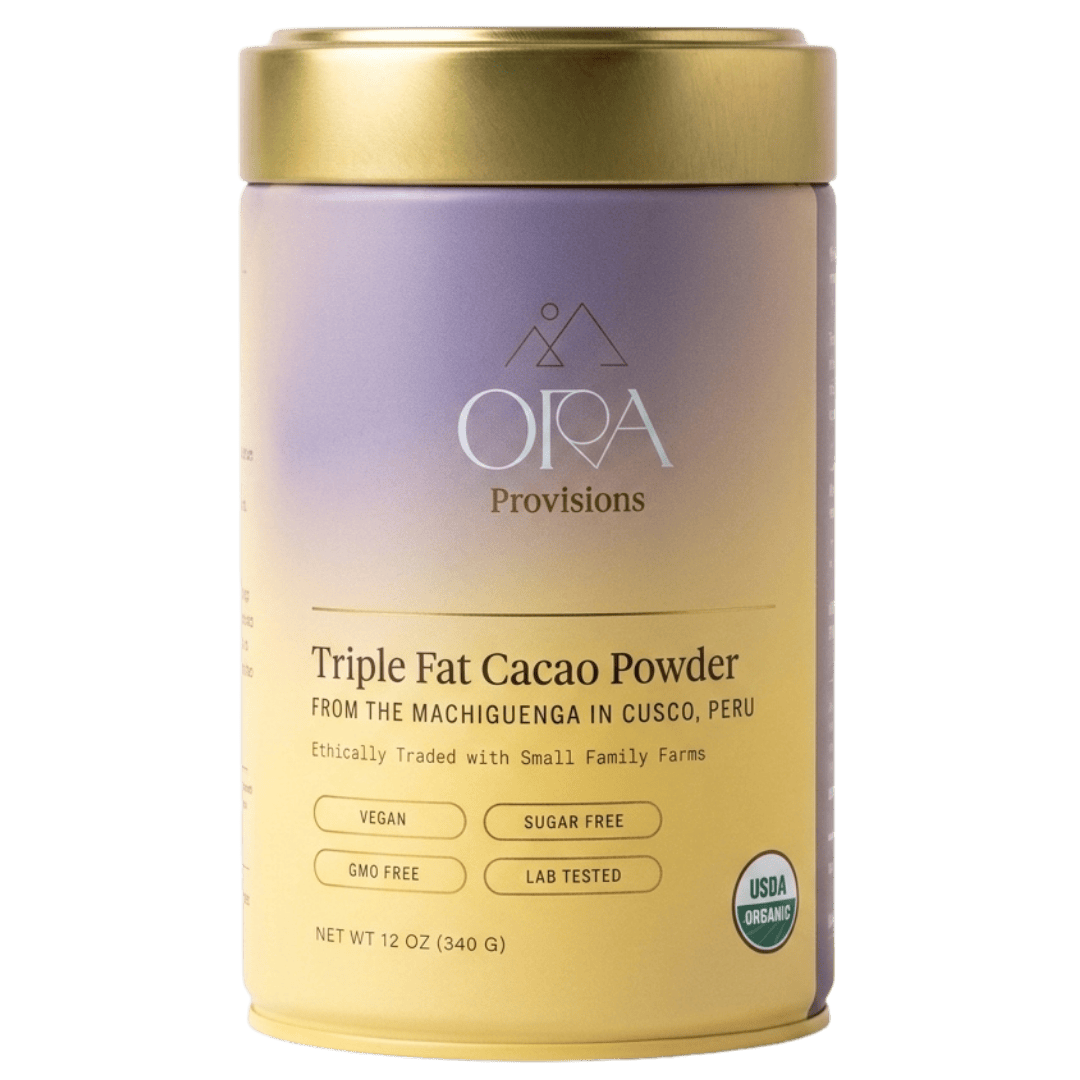 Ora Cacao Triple Fat Cacao Powder 12 oz tin