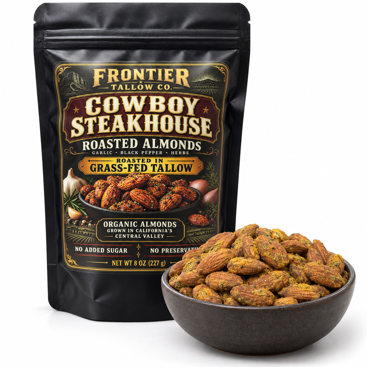 Cowboy Steakhouse Roasted Almonds · 8 oz