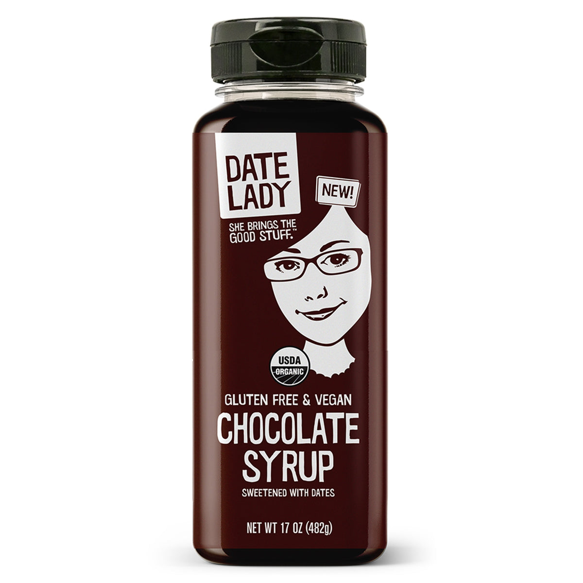 Date Lady Chocolate Syrup 17 oz