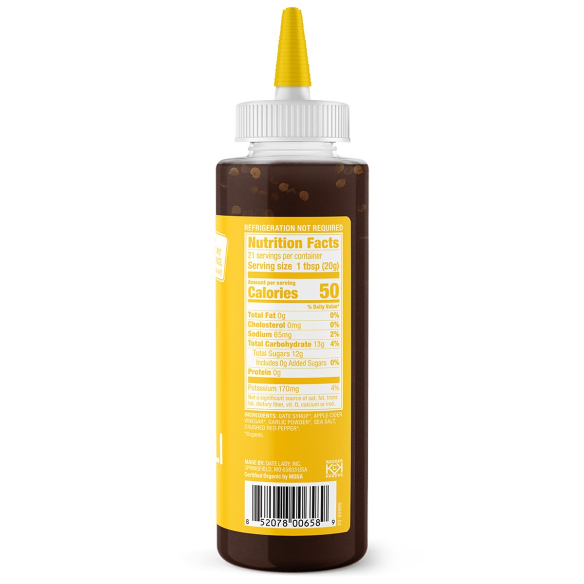 Date Lady Sweet Chili Sauce nutrition facts
