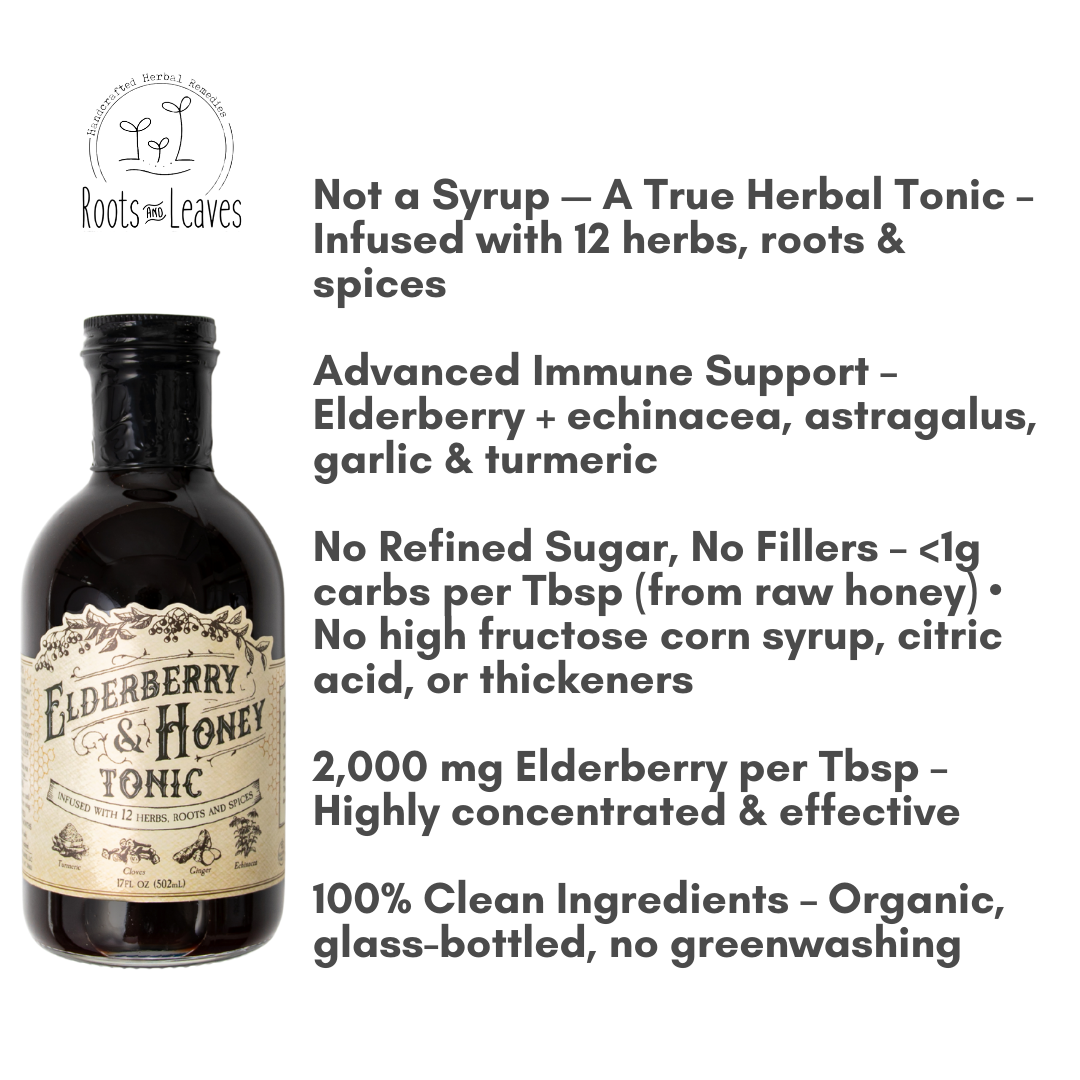 Roots And Leaves Elderberry and Honey Tonic
