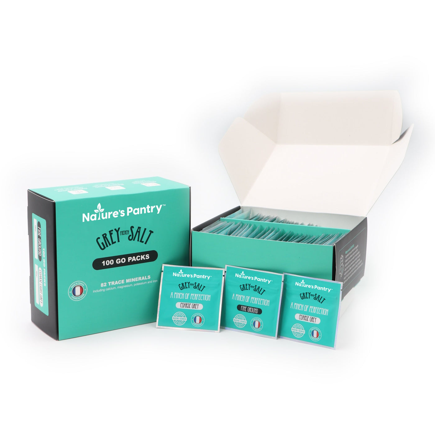 French Grey Sea Salt Go-Packs Box of 100