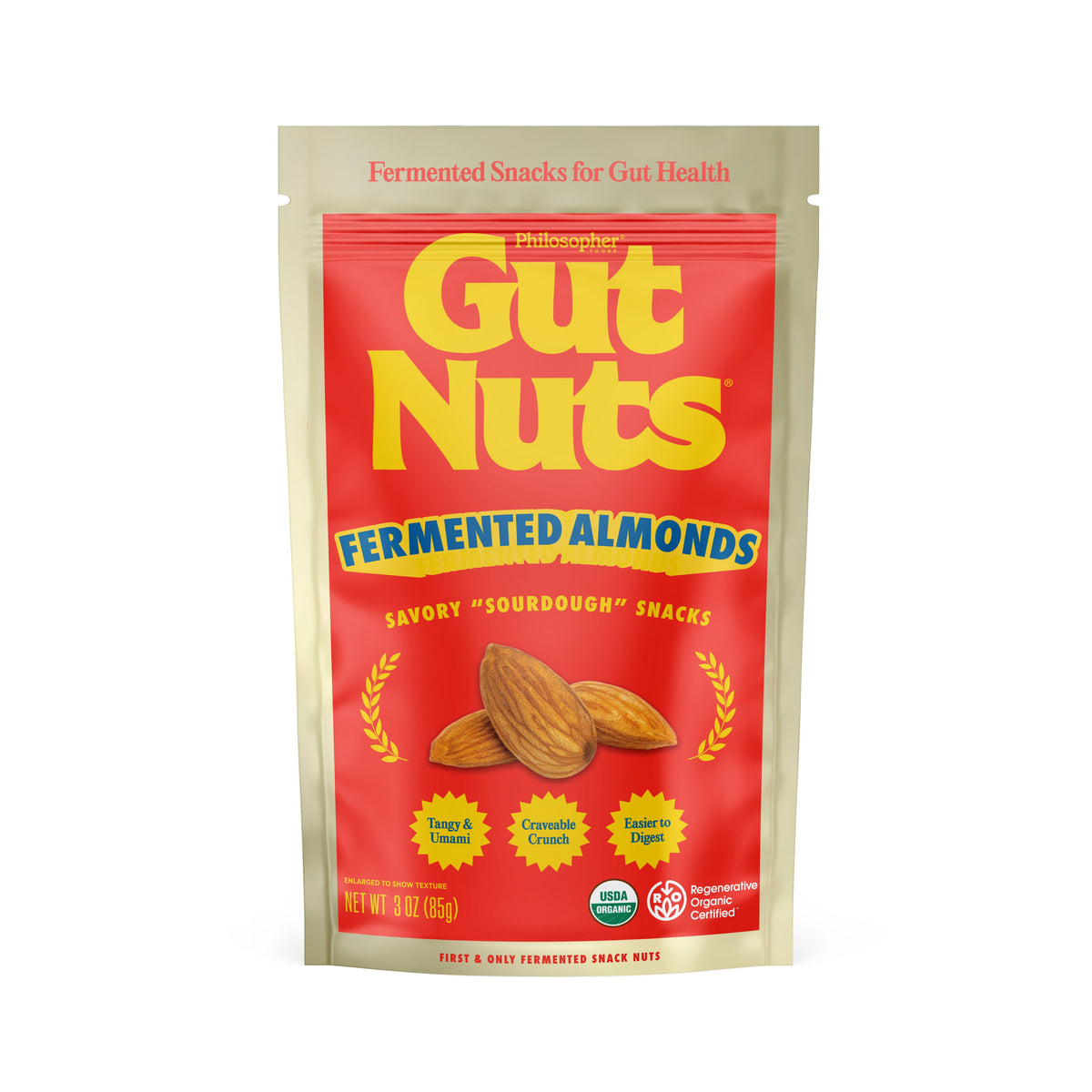 Philosopher Foods — Gut Nuts Fermented Almonds (3 oz)