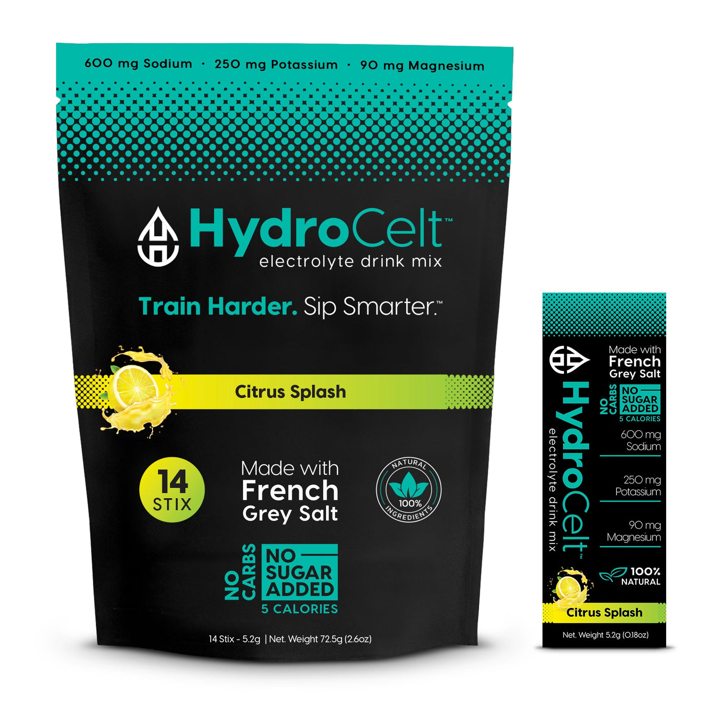 HydroCelt Citrus Splash Electrolyte Drink Mix 14-pack