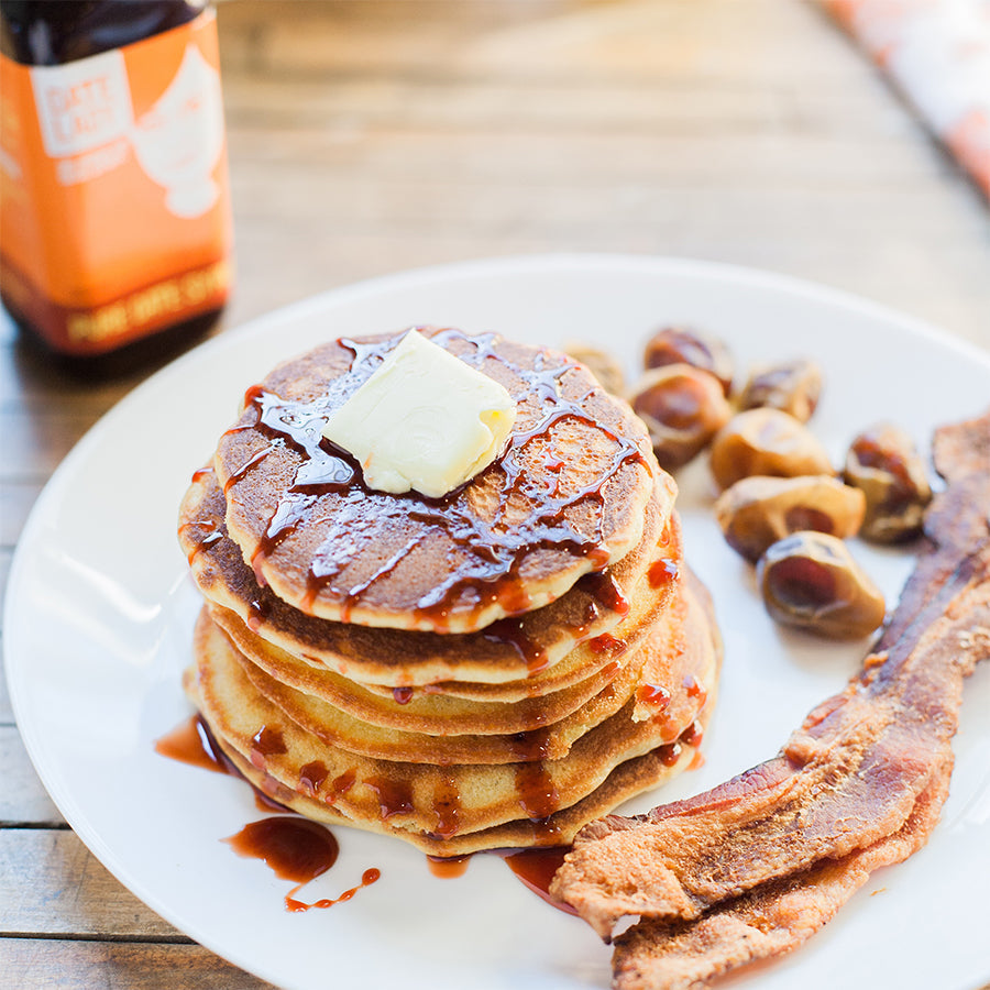 Date Lady Date Syrup on pancakes
