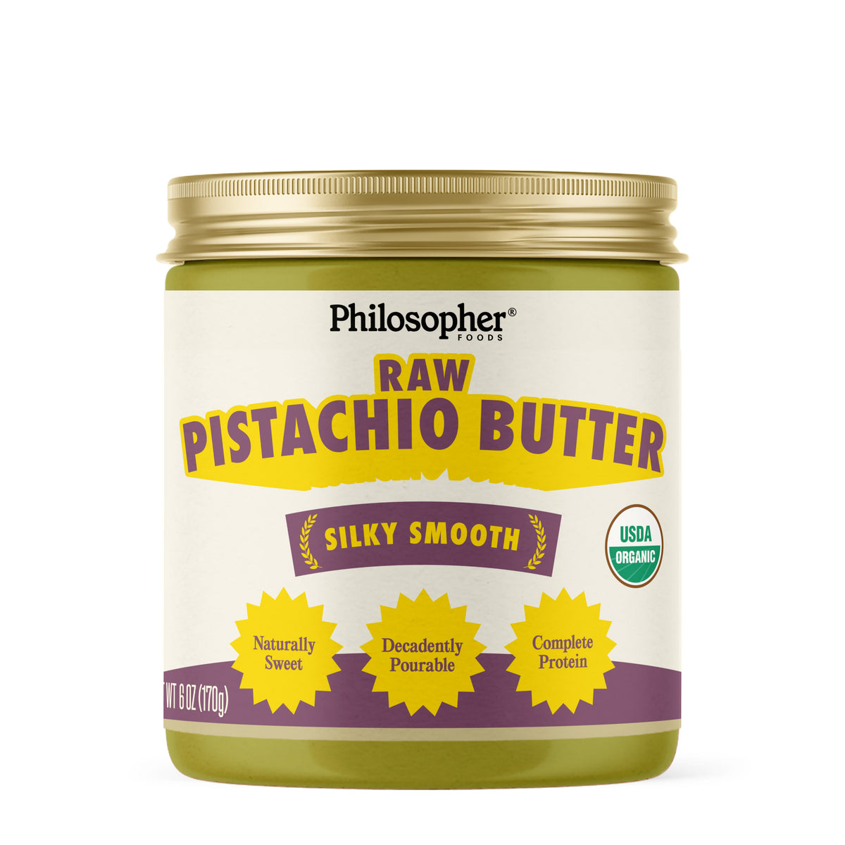 Philosopher Foods — Raw Creamy Pistachio Butter (6 oz)