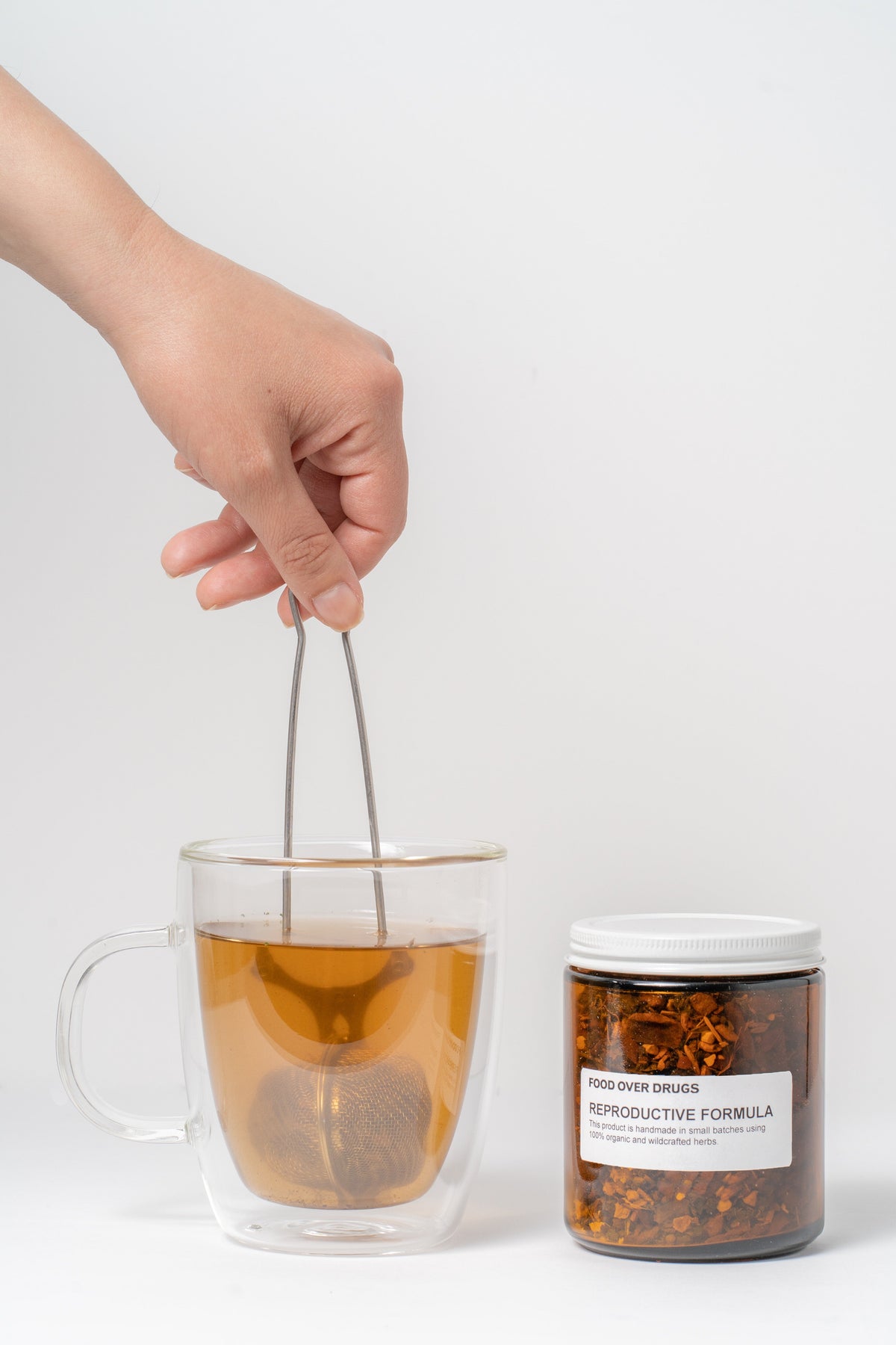 Steeping Food Over Drugs Reproductive Formula tea