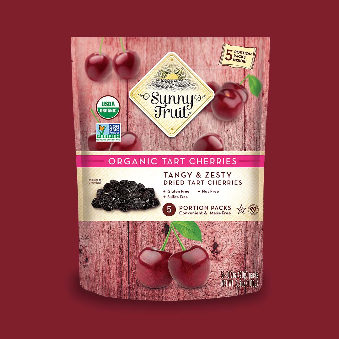 Sunny Fruit — Organic Dried Tart Cherries (No Refined Sugar, Vegan)