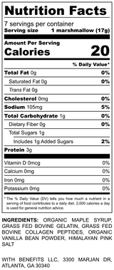 with Benefits — Functional Collagen Marshmallows · 7 count