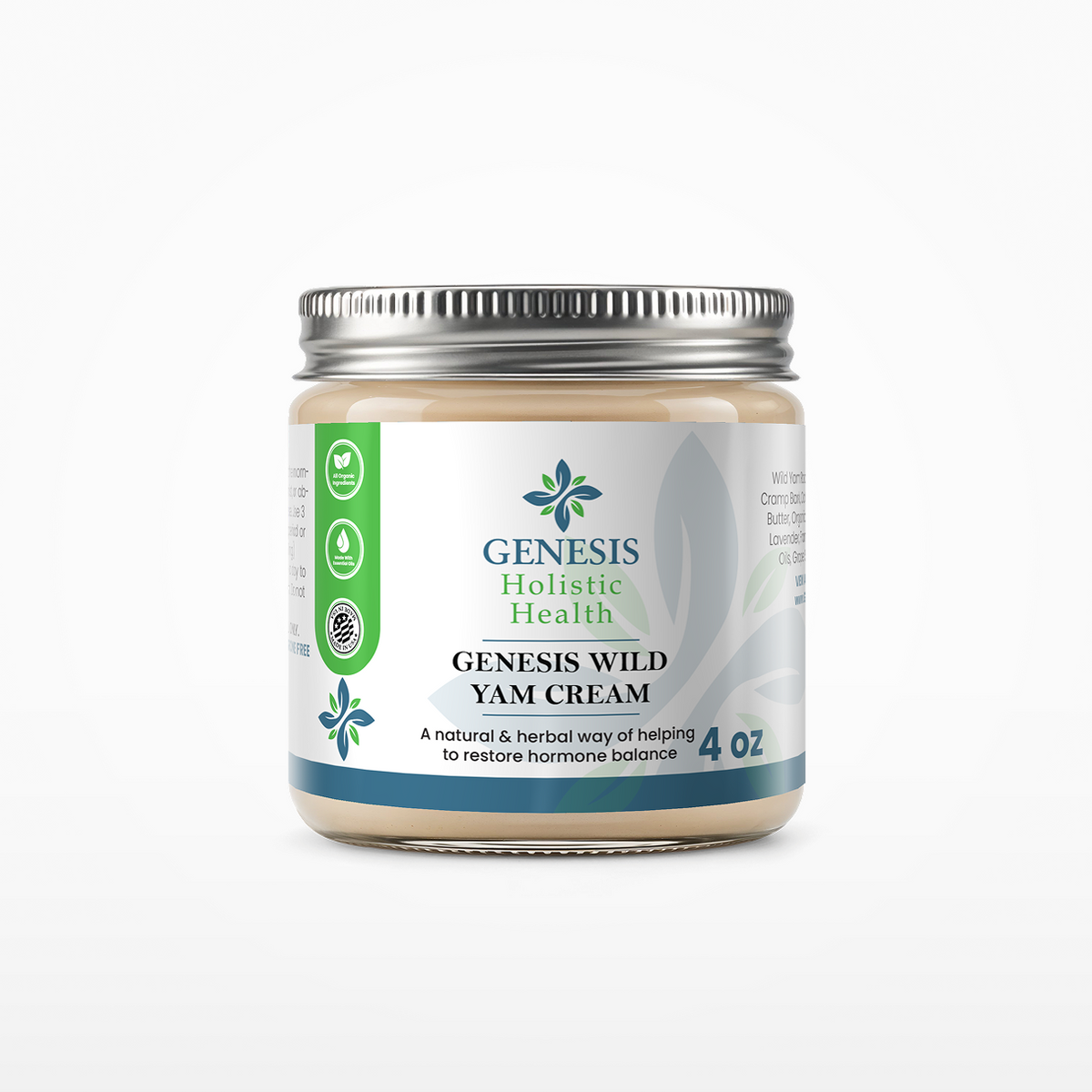 Genesis Holistic Health — Wild Yam Hormone Cream™ (4 oz)