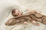 Bleu La La — Heritage Knit 100% Organic Cotton Swaddle Baby Blanket