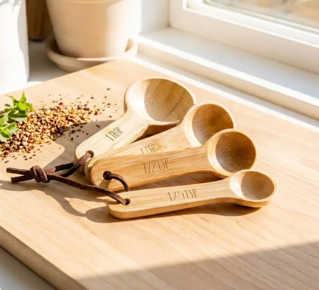 Bamboo Switch — Bamboo Teaspoon Measuring Set