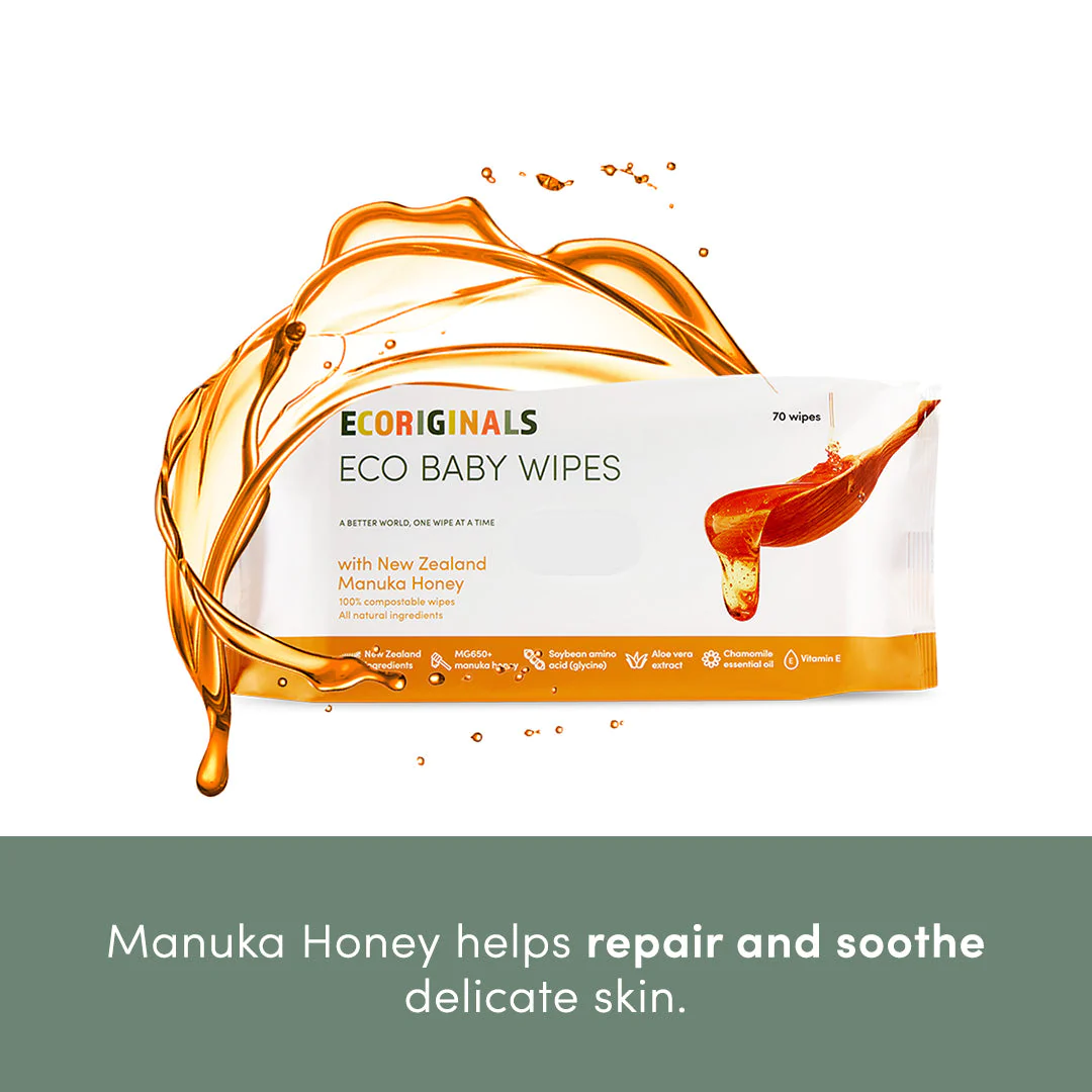 Ecoriginals Plant Based Manuka Honey Wipes
