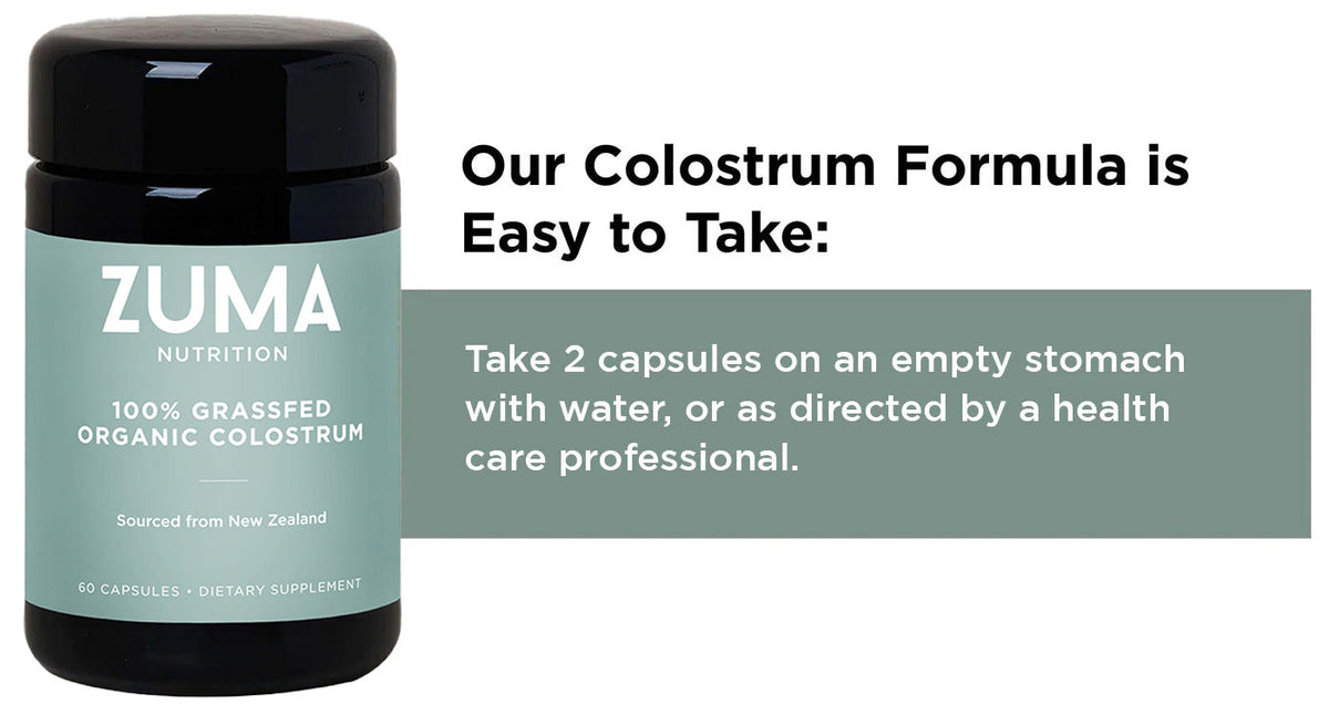 Zuma Nutrition 100% Grass-Fed Organic Colostrum how to use