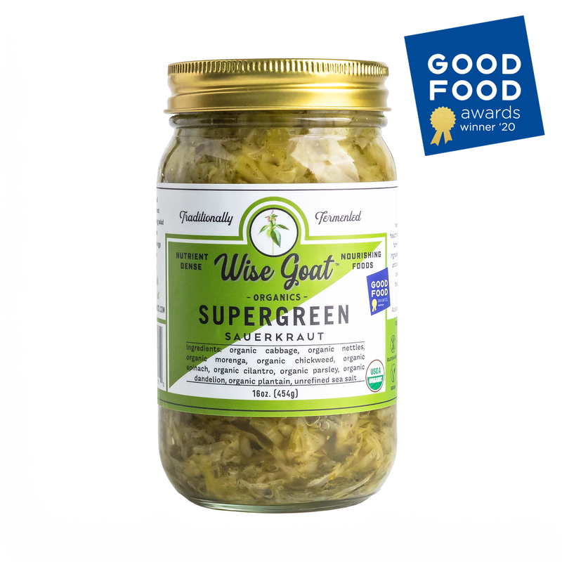 Wise Goat Organics — Supergreen Kraut - Raw & Organic