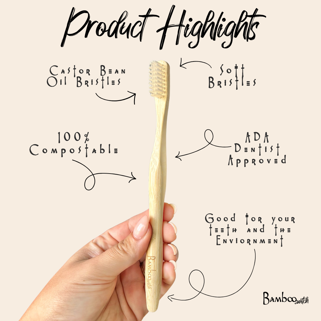 Bamboo Switch — 100% Compostable Bamboo Toothbrush
