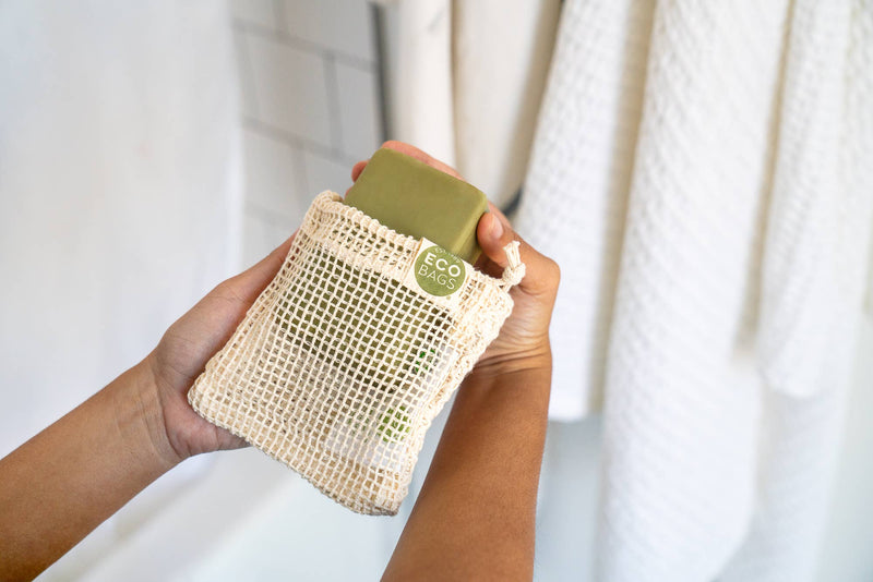 ECOBAGS — Organic Cotton Reusable Soap Saver Bag