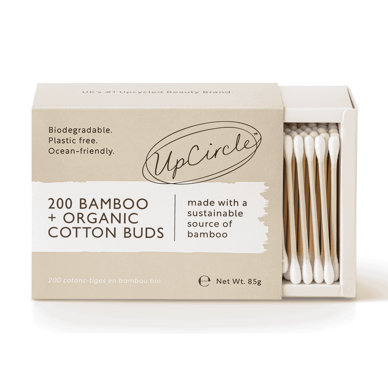 UpCircle USA — 200 Bamboo + Organic Cotton Buds - Plastic Free Bathroom
