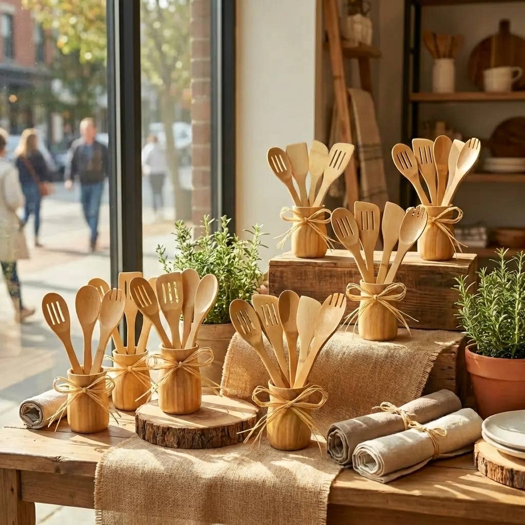 Bamboo Switch — Bamboo Kitchen Utensil 6 Piece Set