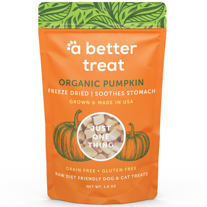 A Better Treat — Organic Freeze Dried Pumpkin Dog and Cat Treats
