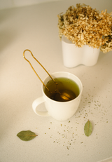 Bamboo Switch — Stainless Steel Tea Strainer