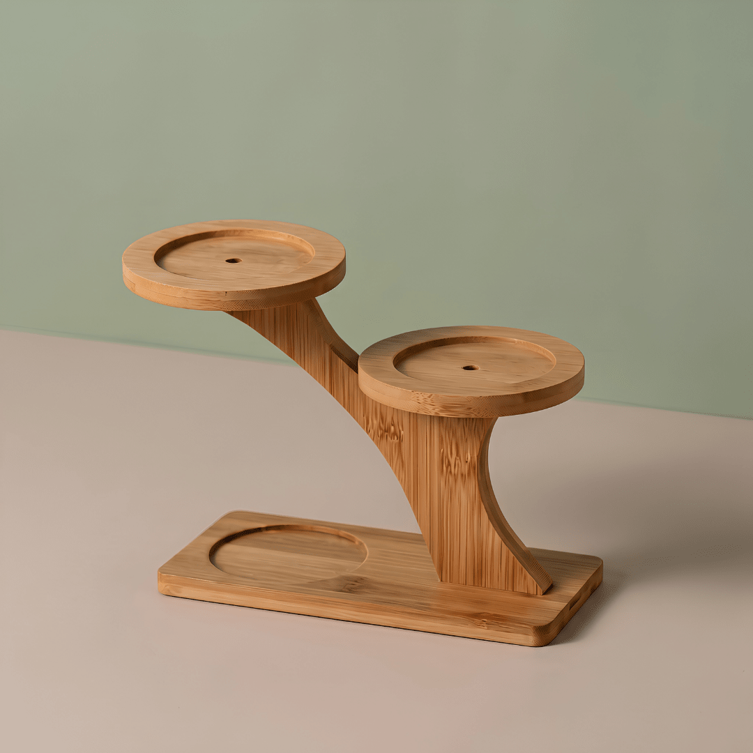 Bamboo Switch Bamboo Plant Stand for Succulents