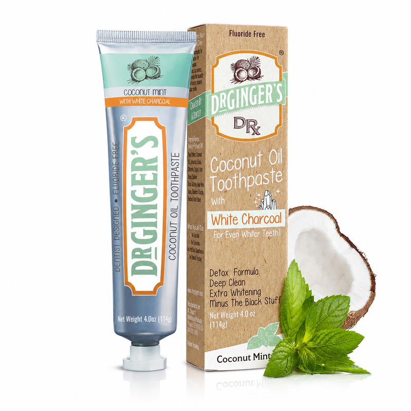 Dr. Ginger's — Whitening Toothpaste | Activated White Coconut Charcoal™