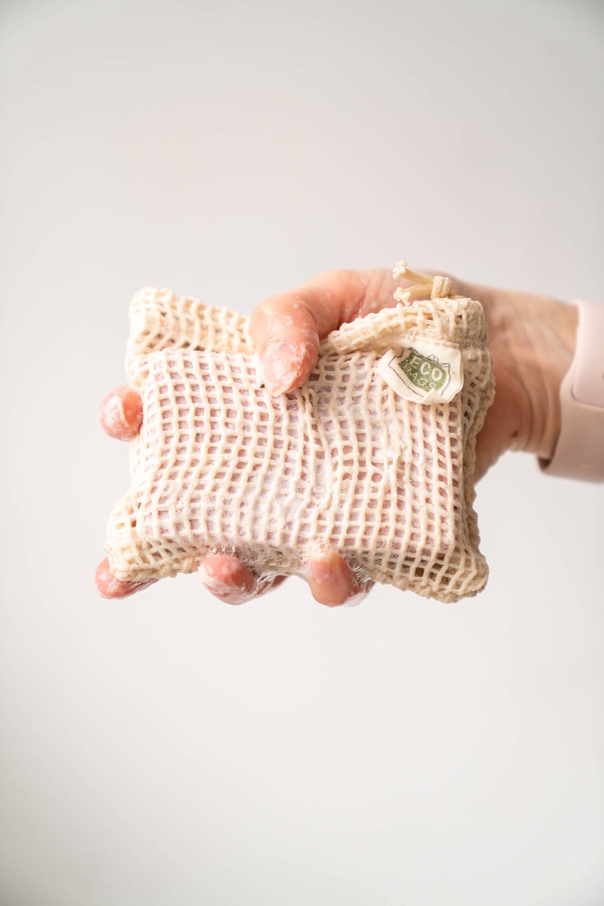 ECOBAGS — Organic Cotton Reusable Soap Saver Bag
