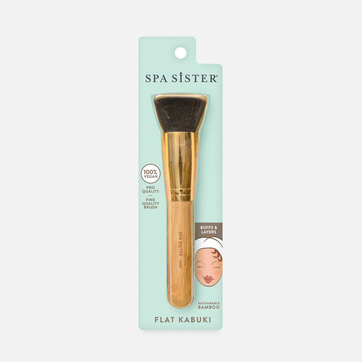 Bath Accessories Company — Large Flat Top Kabuki Brush - Vegan