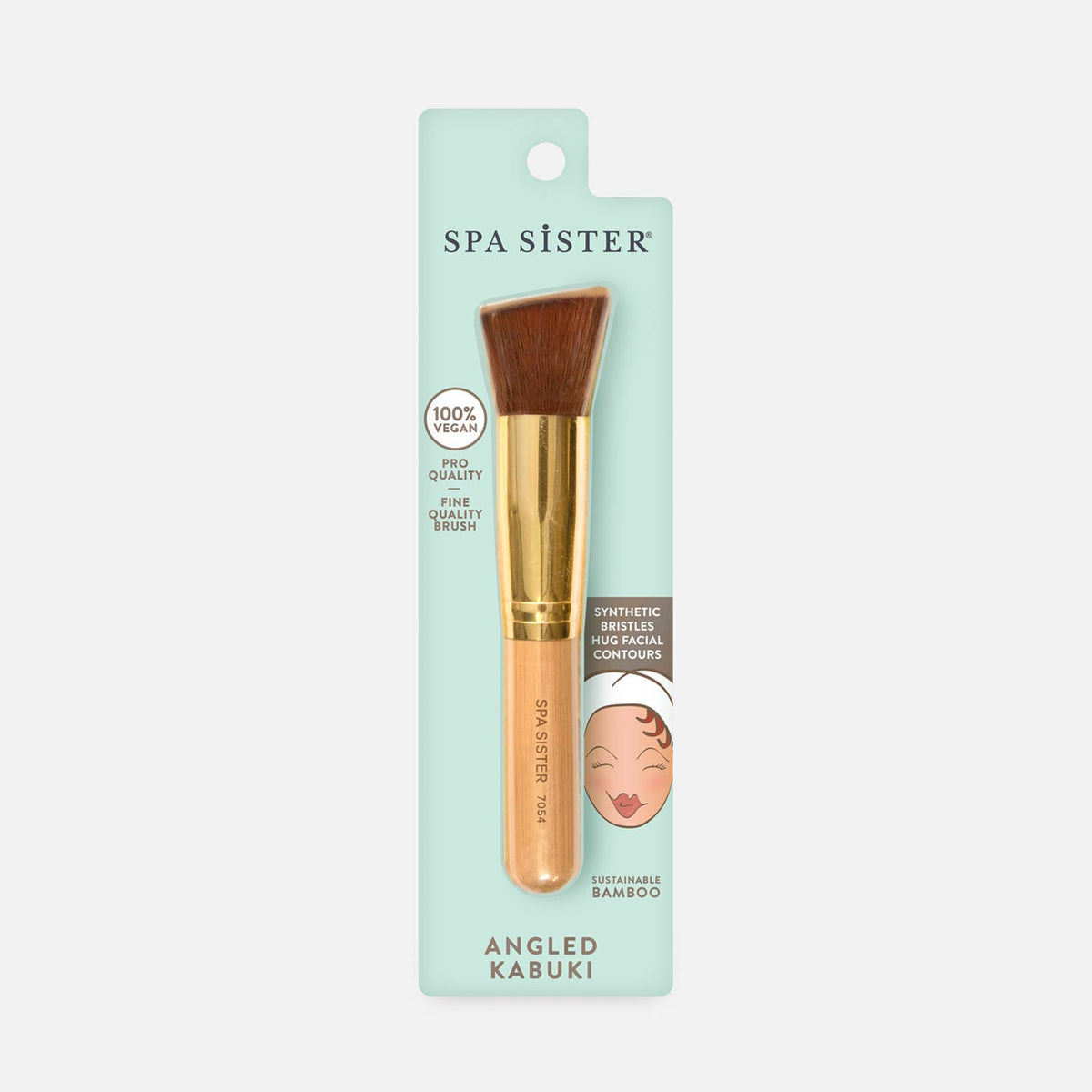 Bath Accessories Company — Angled Flat Kabuki Brush - Vegan