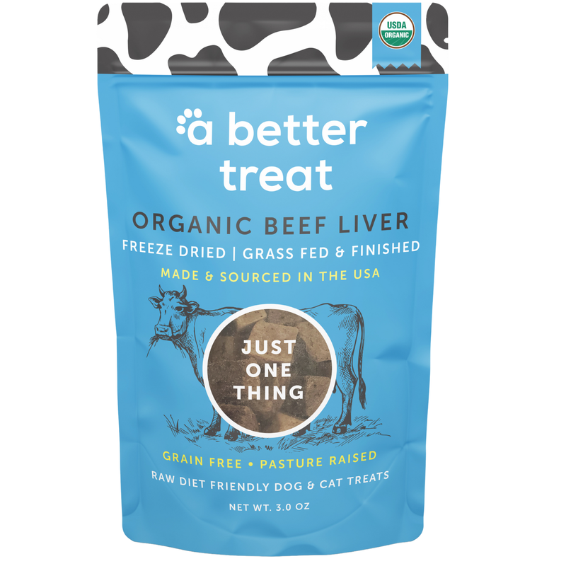 A Better Treat — Organic Freeze Dried 100% Grass Fed Beef Dog and Cat Treats