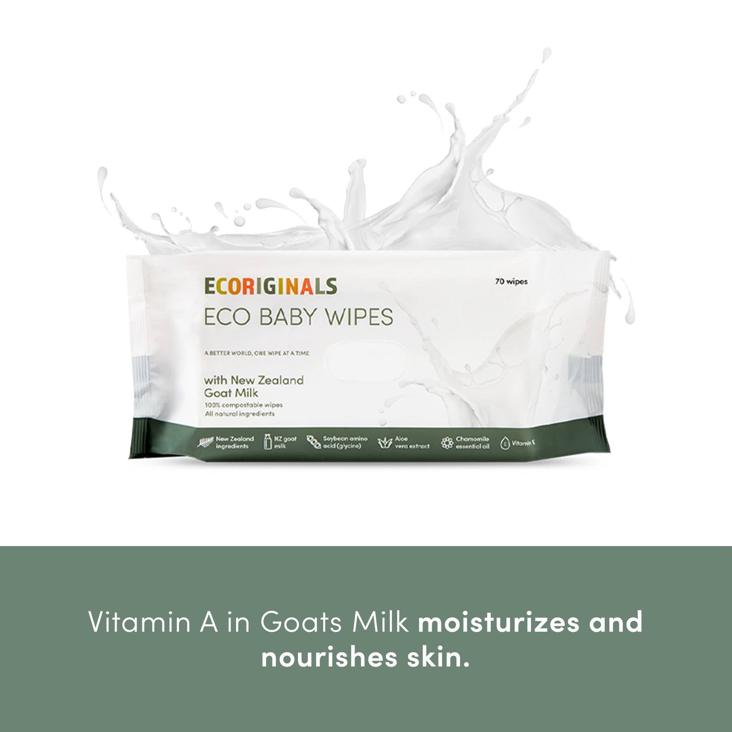 Ecoriginals Plant Based Goat Milk Wipes