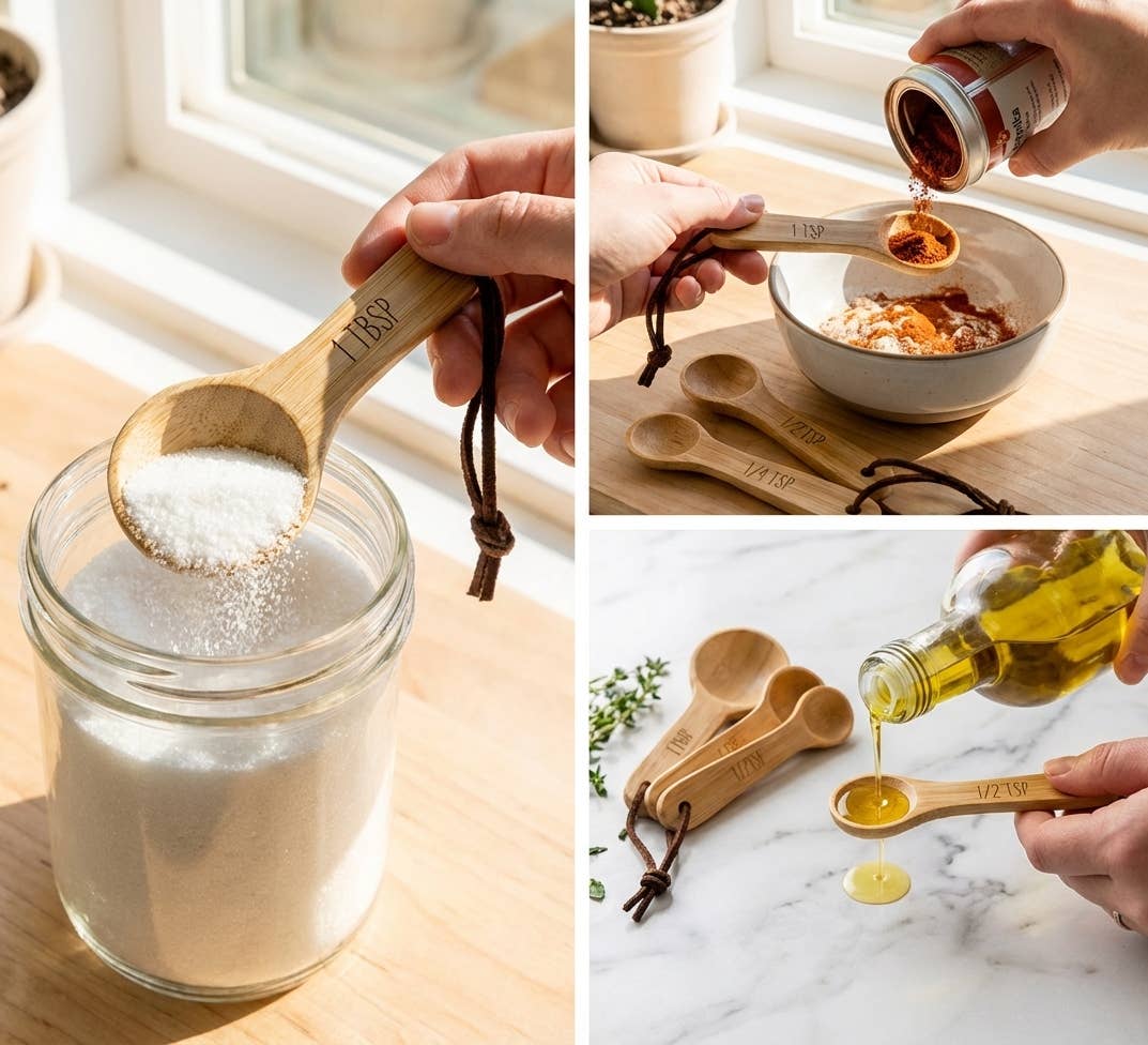 Bamboo Switch — Bamboo Teaspoon Measuring Set