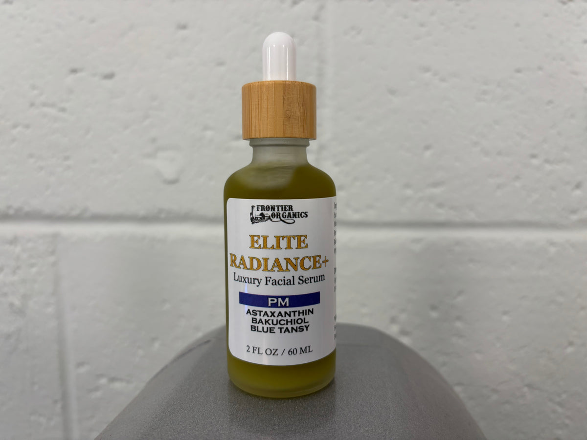 Frontier Organics — Elite Radiance+ PM · Nighttime Renewal Serum