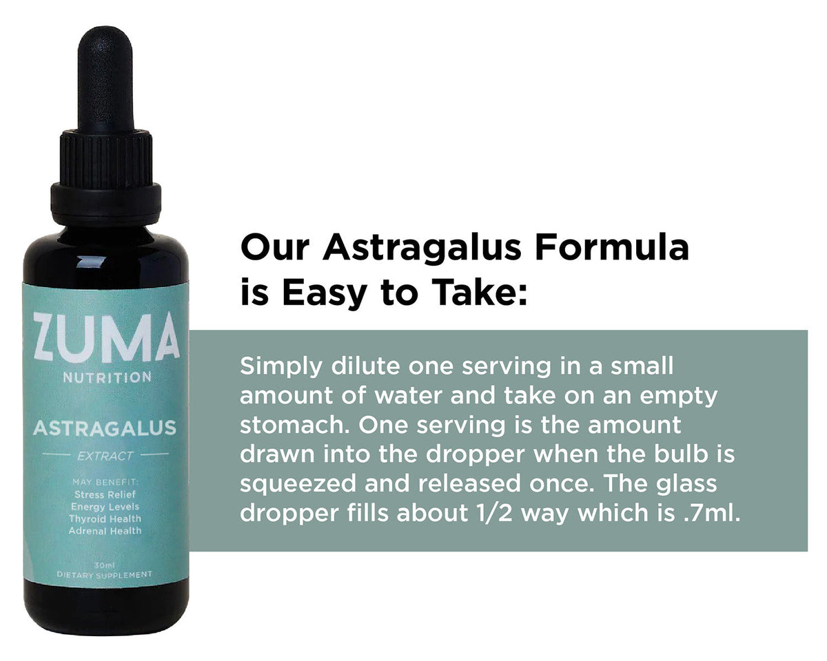Zuma Nutrition Astragalus Root Extract how to use