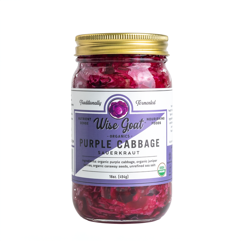 Wise Goat Organics — Purple Cabbage Kraut - Raw & Organic