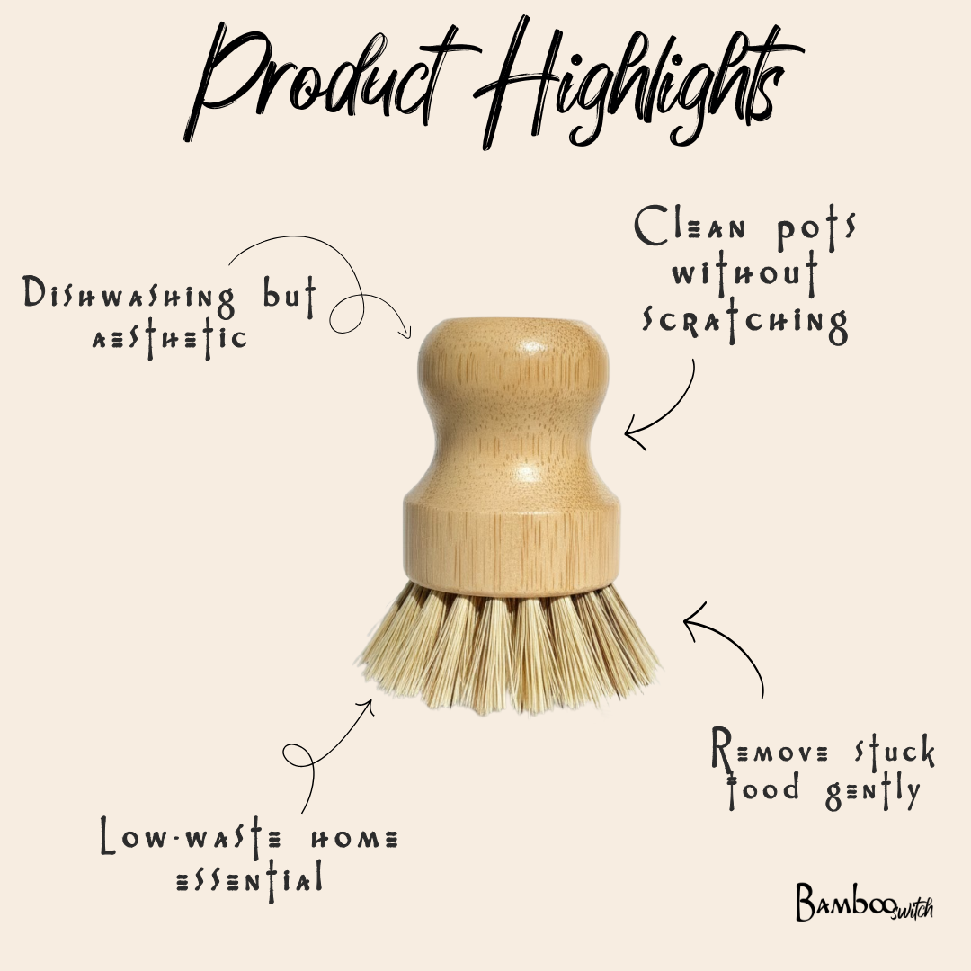 Bamboo Switch — Bamboo Pot Scrubber