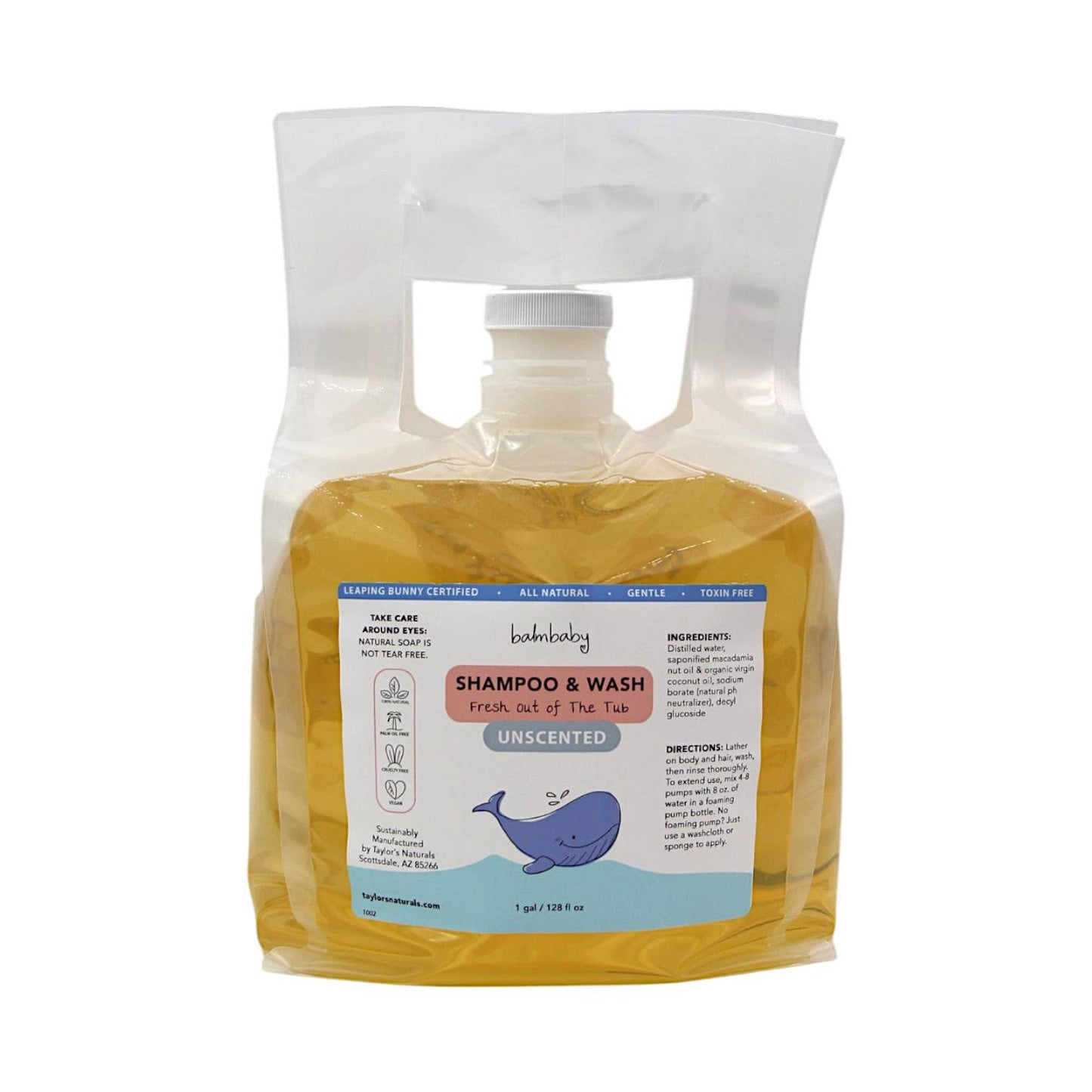 Natural Baby Wash/Shampoo - BULK / REFILL Closed Loop