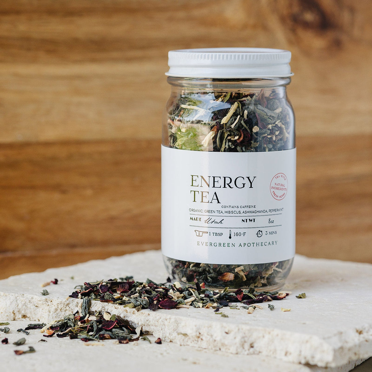 Evergreen Apothecary Energy Tea - Contains Caffeine 8oz