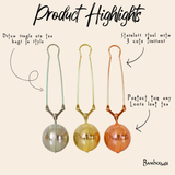 Bamboo Switch — Stainless Steel Tea Strainer