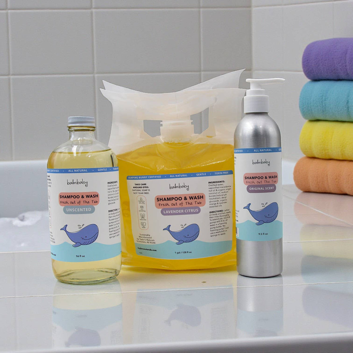 Taylor's Naturals — Natural Baby Wash/Shampoo - BULK / REFILL Closed Loop