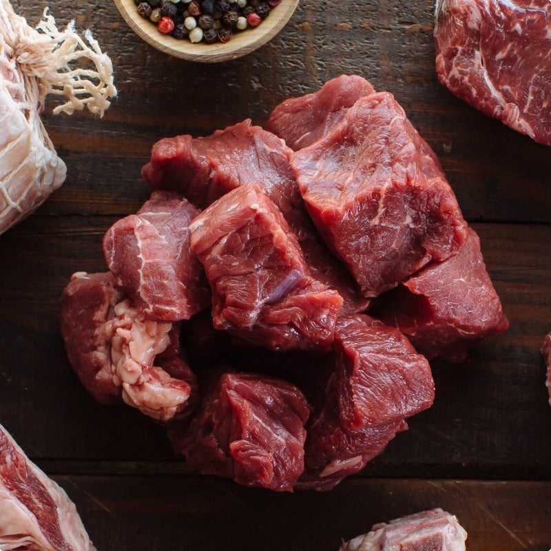 Stemple Creek Ranch grass-fed cubed beef stew meat