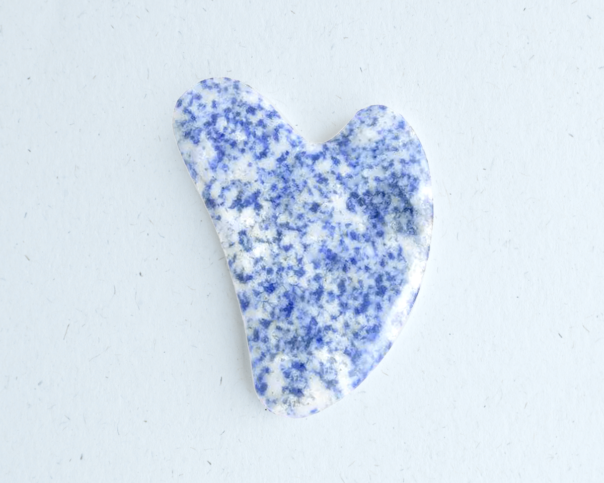 Bewell Blue Jasper Gua Sha Facial Tool