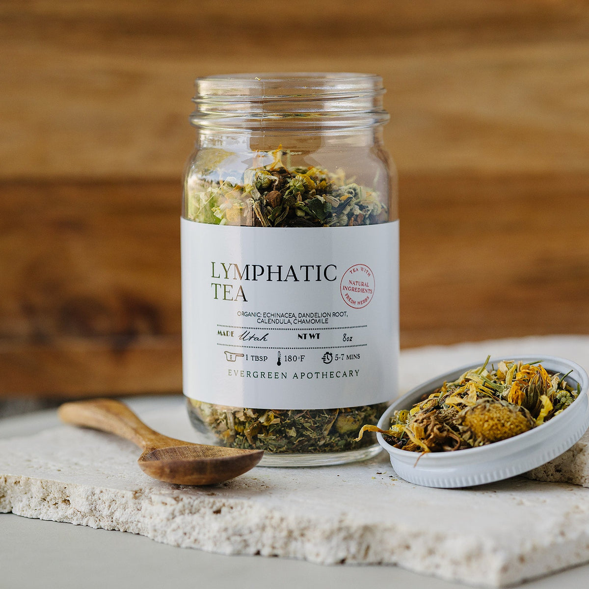 Evergreen Apothecary Lymphatic Tea, Loose Leaf Tea 8oz