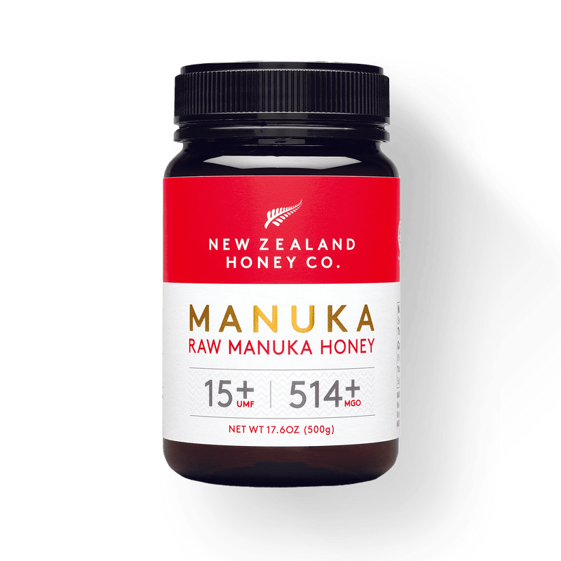 New Zealand Honey Co. Raw Manuka Honey UMF 15+ MGO 514+ 500g jar