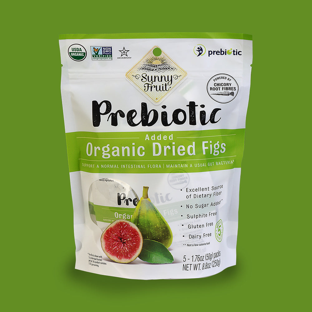 Sunny Fruit — Organic Dried Figs with Prebiotics (Fiber Rich Snack)