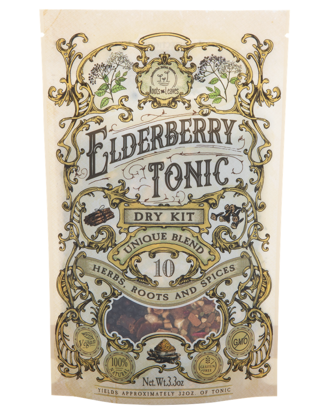 Roots And Leaves Elderberry Tonic DIY Dry Kit